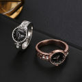 Watch Ring Pointer Pointer Round Dial Couple Ring. 