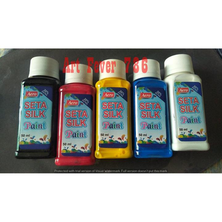 Lot Of 5 Seta Silk Colors/Paints For Artists