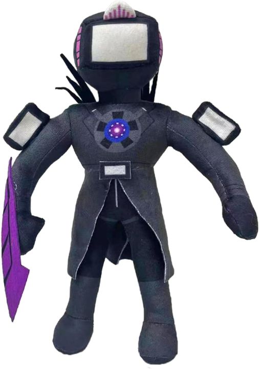 Skibidi Toilet Plush, Upgrade Titan TV Man Plush, Skibidi Toilet Toy BruberryBe