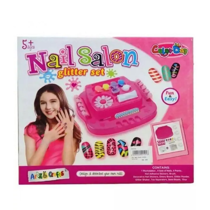 Nail Salon Arts and Craft Glitters Nail Kit