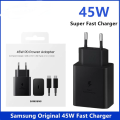 Original Samsung 45W Charger Super Fast Charging 2.0 Travel Adapter (PD 3.0 PPS Max) 25W TYPE-C Charger with USB TYPE-C to TYPE-C Cable for Samsung Galaxy Tab S4, Tab S5E, Tab S6 Lite, Tab S7 Plus, Tab S8 Ultra, Note20 Ultra, Note10 Plus S23 S22 S21 S20. 