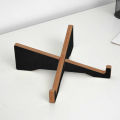 ENRG X-Cross Laptop Stand Support 13 to 17 Inches MDF Wood Feel Organic Portable Inter-lock Design Cooling Air Flow Design Folding. 