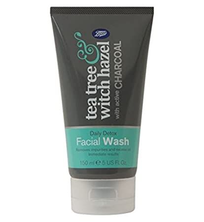 Boots Tea Tree Witch Hazel Charcoal Facial Wash - Full size