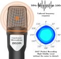 DISDIM PC Microphone, 3.5mm Jack Condenser Recording Microphone with Mic Stand for PC, Laptop, , , Mac, Smartphone - Gaming, Singing, YouTube, Skype (Black). 