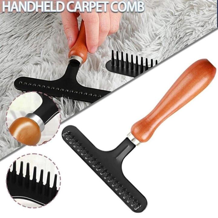 Multi-function Carpet rake brush Professional Ergonomic Pet hair combs Versatile Efficient Carpet groomer rake for Home