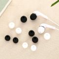 Soft Handsfree And Earphones Rubber White Silicon Ear Bud Tips For Bluetooth Handsfree Woofer Handfree Rubber Silicone Ear Pads White And Black Earbuds Tips. 