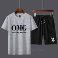 Summer Collection OMG Printed Tracksuit T-shirt and Short Cotton Jersey Fabric Half Sleeves tshirt Track Suits Gym Sports Casual Wear Trendy Fashion for Men at Full Circle Clothing. 
