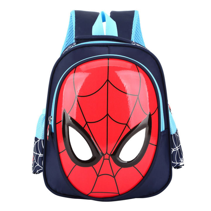 Fashion 3D Spiderman Printed Wide Strap Stress Relieve Kids Backpack School Bag Daraz.pk