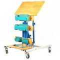 Child CP Standing Frame with Front Tilt Table Imported Wooden Children Cerebral Palsy Rehabilitation Training Chair Correction Chair Suitable For Home And Rehabilitation Centers. 