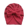 2022 Spring Summer Baby Hat Turban Cute Bows Knitted Baby Girl Hats Beanie Newborn Soft Cotton Solid Color Infant Kids Winter. 