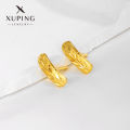 Xuping Jewelry Plated 24K Gold Glitter Car Flower Turtle Back Stud Earrings Female New Simple Fashion Retro Earrings Wholesale. 