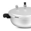 Karahi Pressure Cooker – 4L Aluminum Wok & Pressure Cooker | Heavy-Duty, High-Quality Cooking Performance – SK Emerald 2-in-1 Karahi Pressure Cooker. 