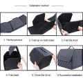 PU Car Organizer 54*30*30cm Multifunctional Waterproof Foldable Leather Emergency Storage Box Car Trunk Accessories Organizer. 