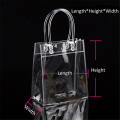 Women Clear Tote Bag PVC Transparent Handbag with Handle Shoulder Beach Trendy Shopping bags for Ladies. 