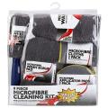 9 Pack Microfiber Car Cleaning Kit Towel Detailing Car Wheel Brush Waxing Sponge. 