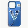 🔥👍【Compatible with IPhone Phone Case】🔥👍 Stylish V-VRUNK Phone Case IMD Color Silver Shell For IPhone 16 15 14 13 12 11 Pro Max Plus. 