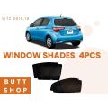 TOYOTA VITZ 2019 SUN SHADES / WINDOW CURTAINS / BLINDS (DARK) BLACK 4PCS. 