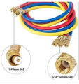 Gas Charging Line 3 FT HVAC Use Set Of 3 Lines HVACR Charging Lead For AC Gas. 
