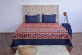 Elegant Copper Goldstone Bedsheet - Luxurious Patterned Design for Ultimate Comfort. 