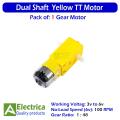 1pcs Smart Car Robot Gear Motor for Arduino DC3V-6V DC gear motor By Electrica. 