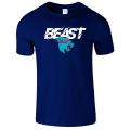 Navy Blue Cotton Mr Beast Mens T Shirt Lightning Cat Youtuber Merch Gaming Boys T-shirt. 