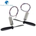 1set=2pcs DC3.7-4.2V 716 7*16MM Micro DIY Helicopter Coreless DC Motor With Propeller Great Torque High Speed Motor. 