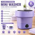 7L/11L Mini Portable Washing Machine – Foldable Washing Machine with Dryer – Baby Clothes Washer – Compact Washer for Kids Clothes – Travel & Dorm Use – Small Washing Machine with Dryer Function – Electric Laundry Bucket Washer for Home & Outdoor. 