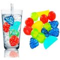 Ice Cube Reusable pieces different shapes fruit shape Silicone Plastic Ice Cubes kids serving playing freezer item. 