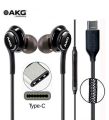 AKG Samsung Handsfree - USB C Type Jack - 100% Original AKG Handsfree with microphone , High Quality Deep Bass / Sound - Samsung Earphones - Headphones. 