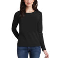 Plain Black Round Neck Full Sleeves Tshirts Top Quality T shirt For Women. 