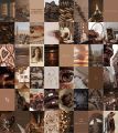 Brown Series Aesthetic Wall Collage Kit 40 Set 4x6 Inch Glossy Posters for Dorm and Room Decor. 