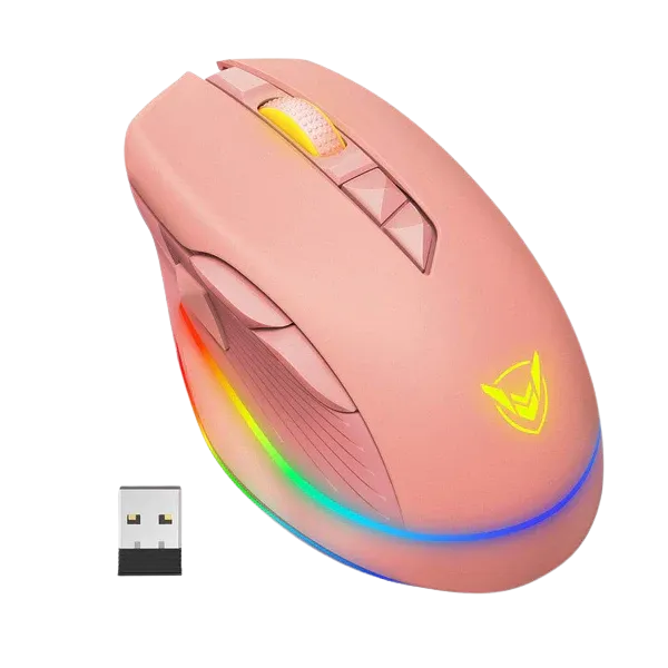 PICTEK PC255A Wireless & Wired RGB Gaming Mouse – Optical Sensor 10.000 ...