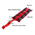 Ankle Weight For Foot And Hand Exercise  (2.5 x2.5) 5 Kg pair - Red & Black. 