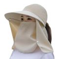 New Women's Outdoor Summer Sun Hat Big Brimmed hat Cycling Doing Farm Work Sun Protection UV Protection Face Sun Hat. 