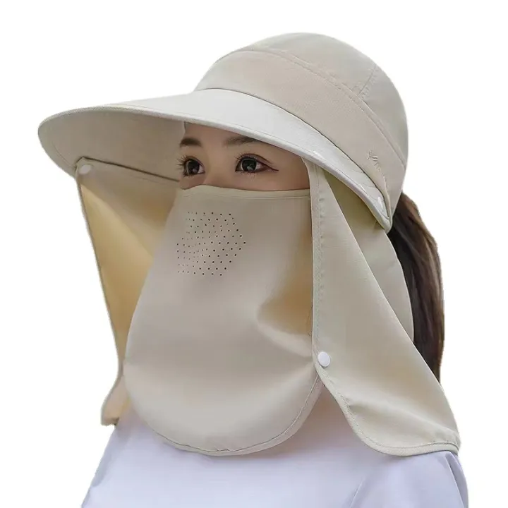 New%20Women's%20Outdoor%20Summer%20Sun%20Hat%20Big%20Brimmed%20hat%20Cycling%20Doing%20Farm%20Work%20Sun%20Protection%20UV%20Protection%20Face%20Sun%20Hat%20-%20Image%205