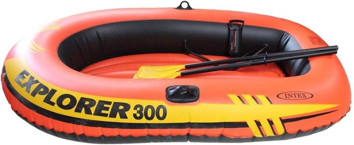 Intex Explorer 300 Boat (83" X 46" X 16" ) Set