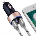 Car Charger Dual USB Adapter Lighter For BMW E46 E52 E53 E60 E90 E91 E92 E93 F30 F20 F10 F15 F13 M3 M5 M6 X1 X3 X5 X6（Blue). 