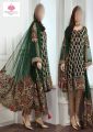 Chiffon Green Embroidered Dress by Sumaiya’s Fashions. 