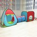 3 in 1 Children's, Kids Pop Up Play Tent and Tunnel Set -Foldable Pop up Kids Toddler Play Tent for Boys, Girls, Indoor Outdoor Use with Tunnel and Ball Pit. 
