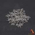 Metal Screw Pins Hooks Small Hoop Pegs for Resin Keychain Crafts - Mini Eye Pins Screw Clasps Hooks for Making DIY Jewelry Accessories. 
