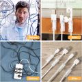 Cable Clamp Clips (Pack Of 20 Small) Self Adhesive Wire Tie Holder Organizer Management Car Decorative Cord Fixer Clip Buckle Fasten Wiring Tidy Fixing Neat Sturdy Arranging Clamps Holders For Cables Reinforced With Tape Ties Arrangement Sleeve Finisher. 