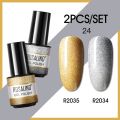 ROSALIND New Gel Nail Polish Set Hybrid Gel Varnishes Nail Kit For Manicure Design Nail Art Semi Permanent Nail Gel Polish Set. 