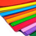 A4 Size Colored Corrugated Craft Paper Sheets for Scrapbooks, Posters, Hobbies - Pack of 10 (Assorted Colors). 