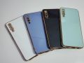 Samsung Galaxy A50 Plating Soft Case Lens Protector Square Frame Silicone Glossy Shockproof Phone Back Cover. 