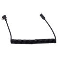 Head extension cable Electric male to Ty cable Micro stretch coil suitable for gaming keyboard USB-C keyboard and mouse cable USB pe-C mother source data. 