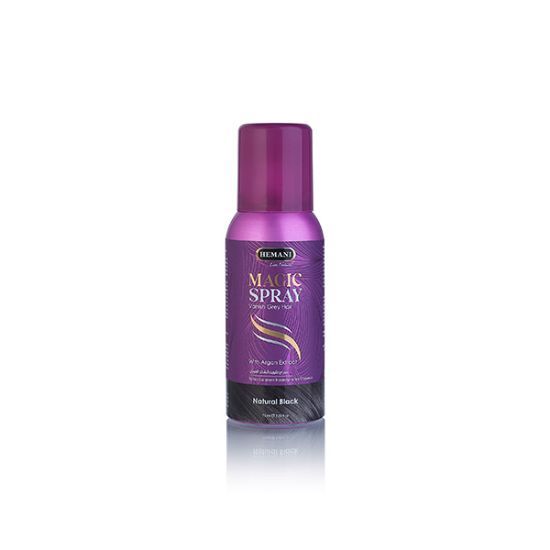𝗛𝗘𝗠𝗔𝗡𝗜 𝗟𝗜𝗩𝗘 𝗡𝗔𝗧𝗨𝗥𝗔𝗟 - NATURAL BLACK MAGIC HAIR SPRAY INSTANT COLOR