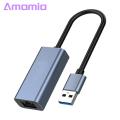 Amamia USB Internet Adapter Multifunctional Type-C to RJ45 100M Lan Converter. 