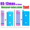1set new Waterproof Adhesive Sticker For iPhone 13 12 mini 11 pro max 6S 7 8 Plus X XR XS Max LCD Screen Frame Bezel Seal Tape Glue +Battery Sticker. 