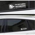 Camera Audio Video Recording Window Cars Stickers 4 Signs Removable Reusable Indoor Dashcam in Use Vehicles Warning Decals Labels Bumpers Static Cling Accessories for Rideshare Drivers White. 