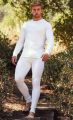 Thermal Suit - Full Body Suit Thermal Body Warmer - Full Suit For Unisex Men And Women For Winters Perfect Quality Innerwear Full Sleeve Shirt And Trouser Underwear (Full Suit) - White Color - Body Warmer - Thermal - Innerwear - Underwear. 